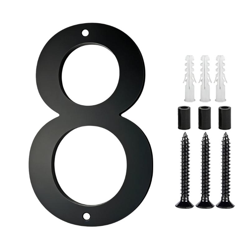 Modern Acrylic House Number Plate Door Label Number Plate Sign with Screw Modern Numbers Address Sign Easy Installation