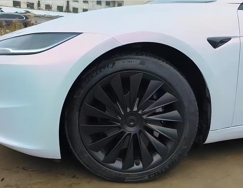Tesla Model 3 Wheel Hub Caps & Rim Protectors for 17-25 Versions, 18-inch