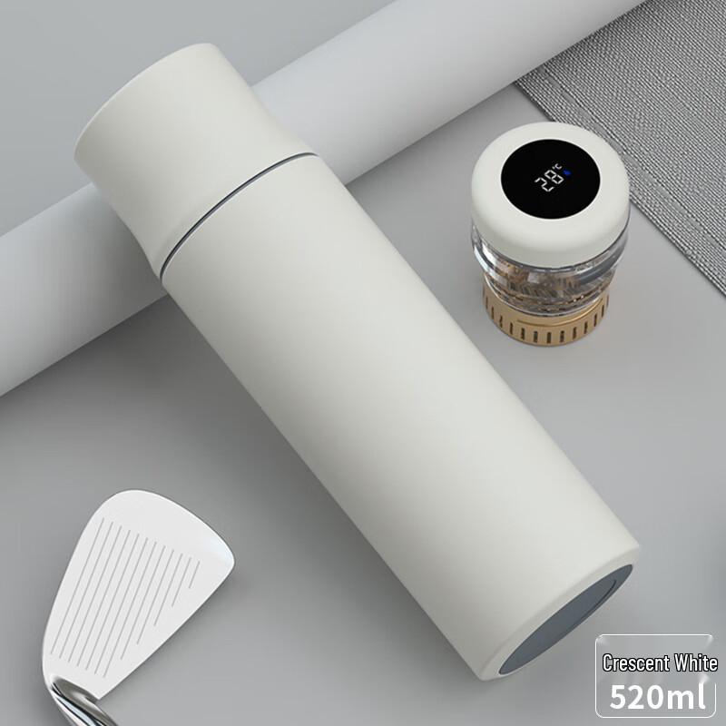 Shangqi 316 Stainless Steel Titanium Smart Insulated Mug with Tea Infuser and Temperature Display