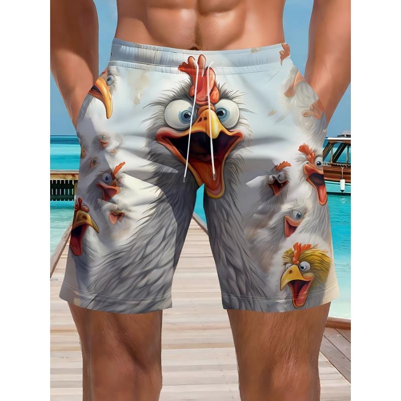 Cute Fun Chick Men's Casual Shorts