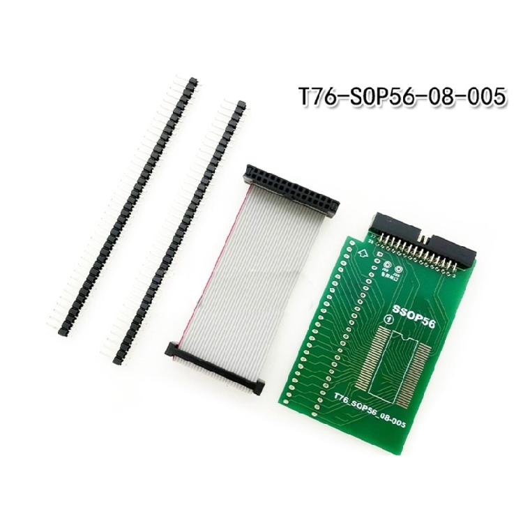 SSOP56 Adapter Socket 0.8mm Pitches Chip Programming Adapter Socket Programming Module Test Burn Socket Replace For T76