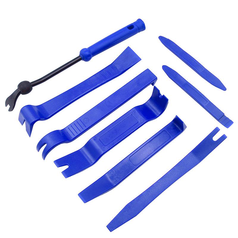 8PC Car Audio Modification Tool Set: Interior Clip Remover & Pry Bar