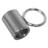 Röhrenanhänger Silberfarben 8 x 6mm Edelstahl
