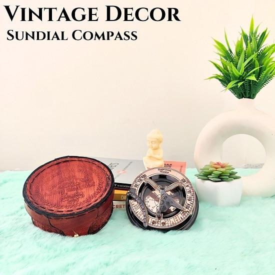 Working Sundial Compass, Sundial, Anniversary for Men, Birthday , Christmas , Baptism Gift
