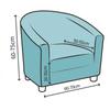 Stretch Club Chair Slipcover Spandex Barrel Chair Covers Printed Tub Living Room Armchair Covers Furniture Protector Sofa Cover