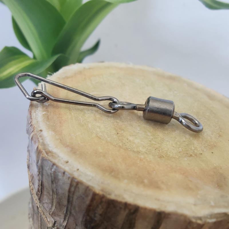 Heavy-Duty Stainless Steel Fishing Swivel with Safety Pin - American Barrel Copper Connector