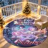 Benutzerdefinierter Name Personalisierter Kpop Dämonenjäger Druck Runder Teppich, Vielseitiger Heimdekorations Teppich, für Spielzimmer, Wohnung, Balkon, Eingangsbereich, Flur Geschenk