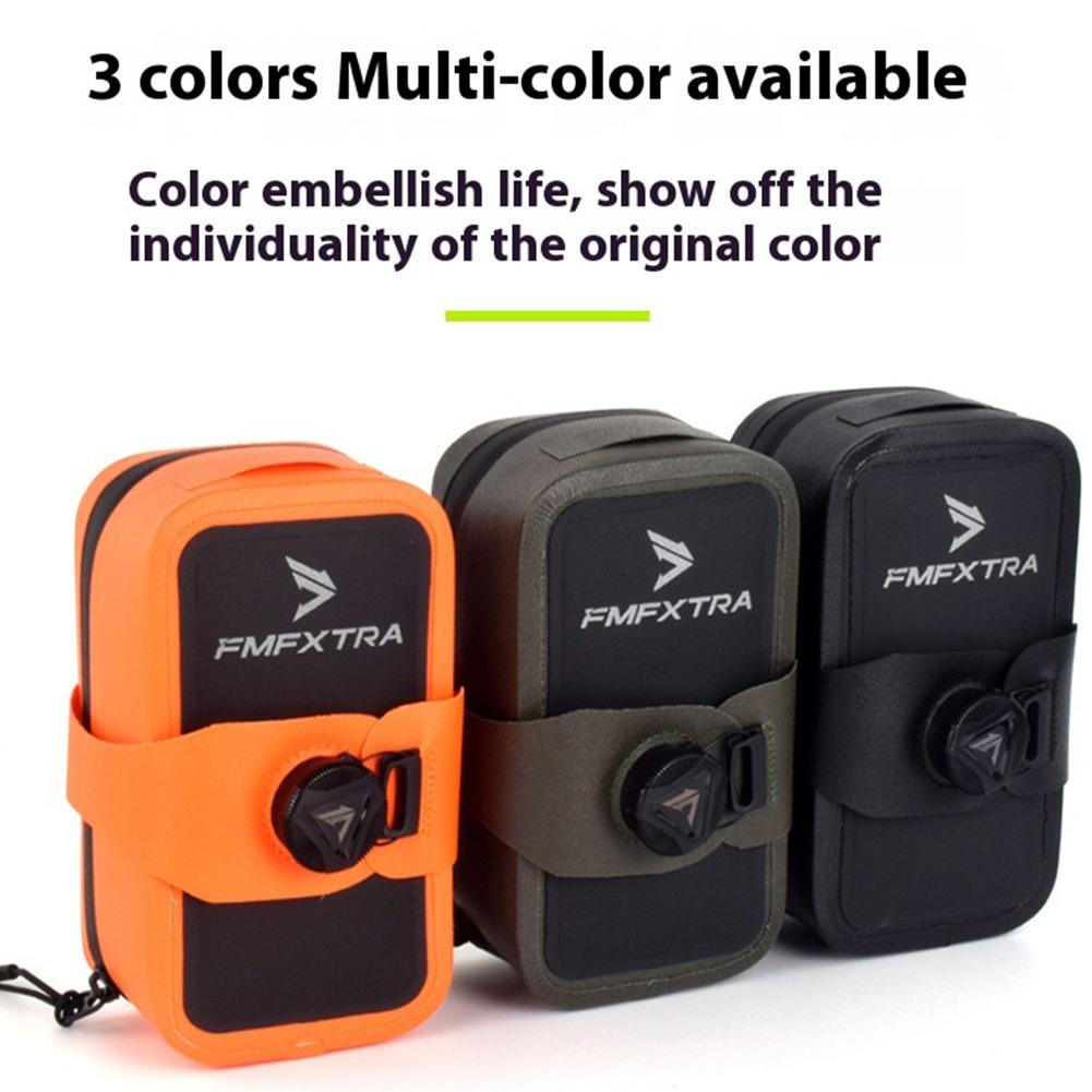 Bicycle Under Seat Bag Bike Strap-On Saddle Bag Knob Lock Cycling Bag Waterproof 0.5L Bike Bag Portable Cycling Accessories