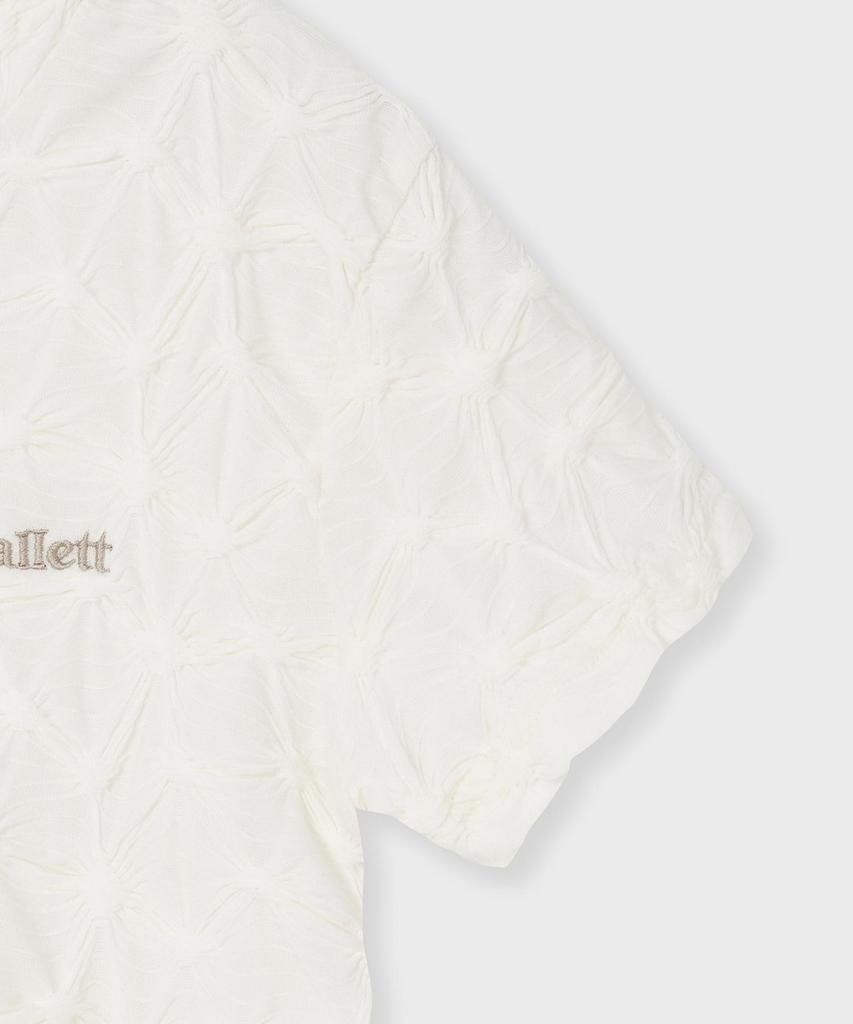 FALLETT Smoking Short Sleeve T-Shirt Ivory