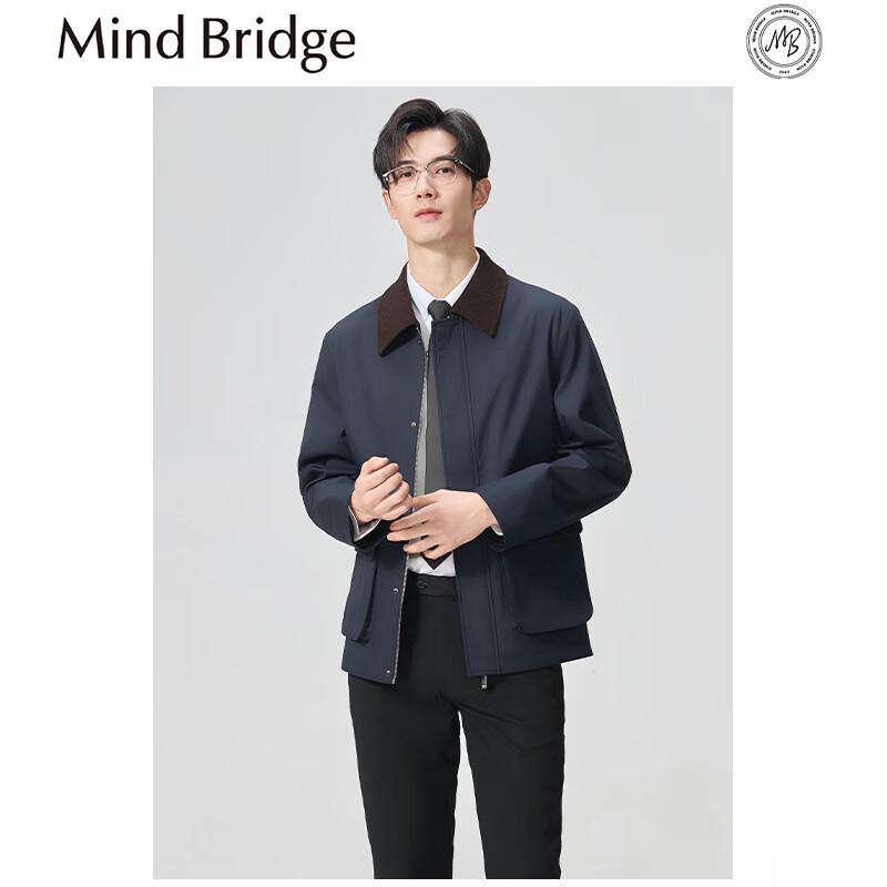 

Mind Bridge Men s Business Casual Spliced Lapel Jacket L