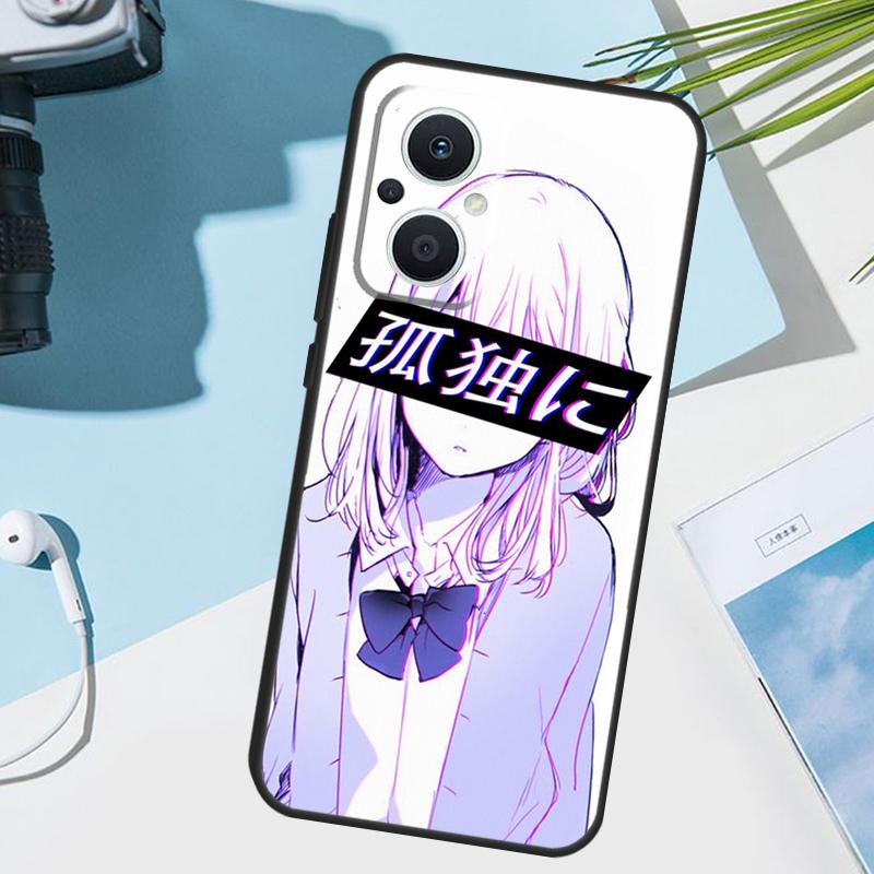 Sad Japanese Anime Aesthetic Cover For OPPO Reno 12 F 13F 14F 11F 10 11 13 14 Pro 7 8 Lite OPPO Find X9 X5 X6 X8 Pro Case