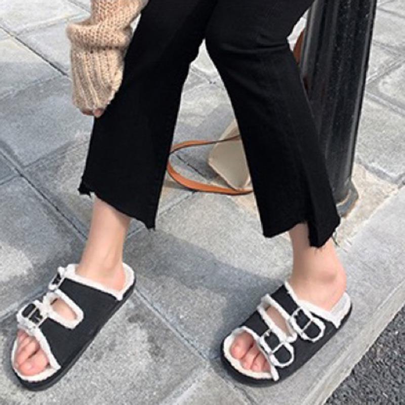 2 Pregnant women's high-elastic thickened velvet cotton autumn and winter belly support pants casual pants flared pants outer pants