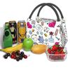 Nurse Nursing Tool Pattern Insulated Lunch Bag for Work Office Resuable Thermal Cooler Bento Box Women