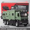 2026 New 1:24 Benz Camper RV Motorhome Toy Model Car, Diecast Pull Back Truck Toy Car Model with Sound and Light for Kids Boys Girls Motorcycle