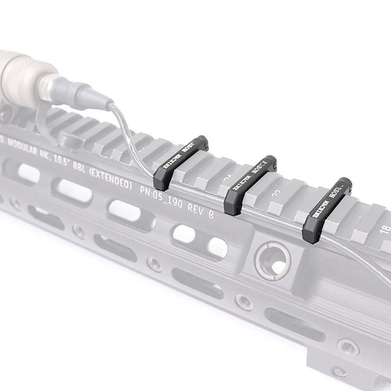 3Pcs/Set Wire Guide System Cable Management Rail Cover Picatinny Rail Handguard Wire Guide Tail Fixed