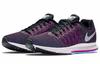 Nike Air Zoom Prestige Fabric Cushioning Slip Resistant Low top Running Shoes Women's Black Purple 806577-500