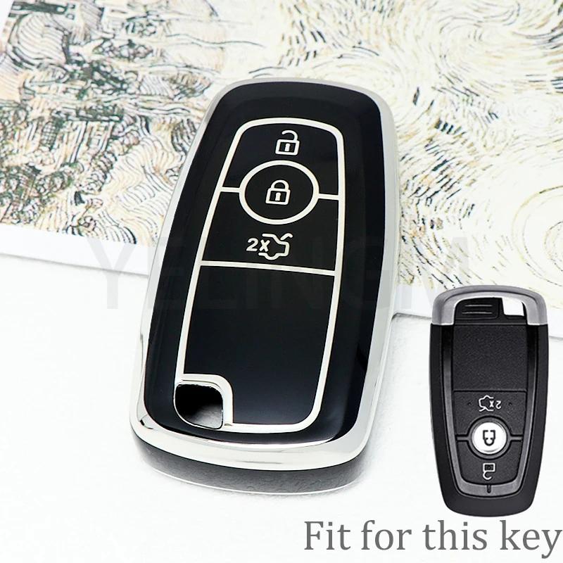 3 4 5 Button Car Key Cover For Ford Fusion Mondeo Mustang Explorer Edge Ecosport For Lincoln Mondeo Mkc Mkz Mkx Key Case For Car