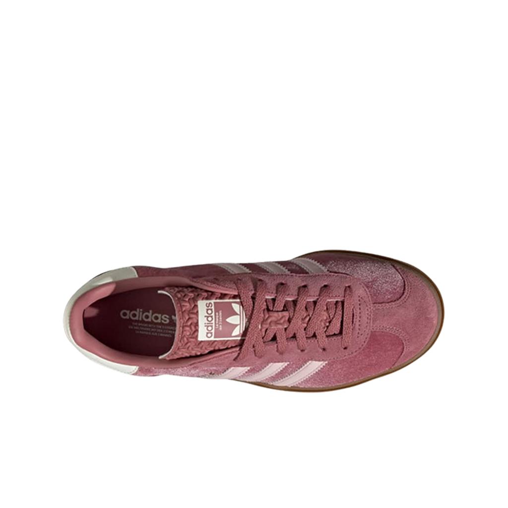 adidas Gazelle Bold Preloved Crimson Velvet Dames Sneakers Roze Zandkleurig Roze Off-White IG4389