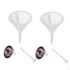 4pcs Stainless Steel & Plastic Funnels Kit for Filling Urn Jewelry