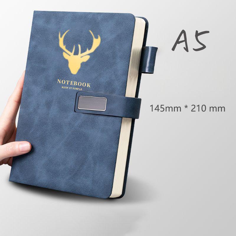 A5 Leather Notebook Diary Custom Logo Business Journal Writing Genuine Leather Handmade