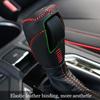 Genuine Leather Car Shift Knobs Cover for Subaru Crosstrek XV Forester 2018-2023/Impreza 2017-2023 Interior Accessories Protective Cover(Carbon Fibre