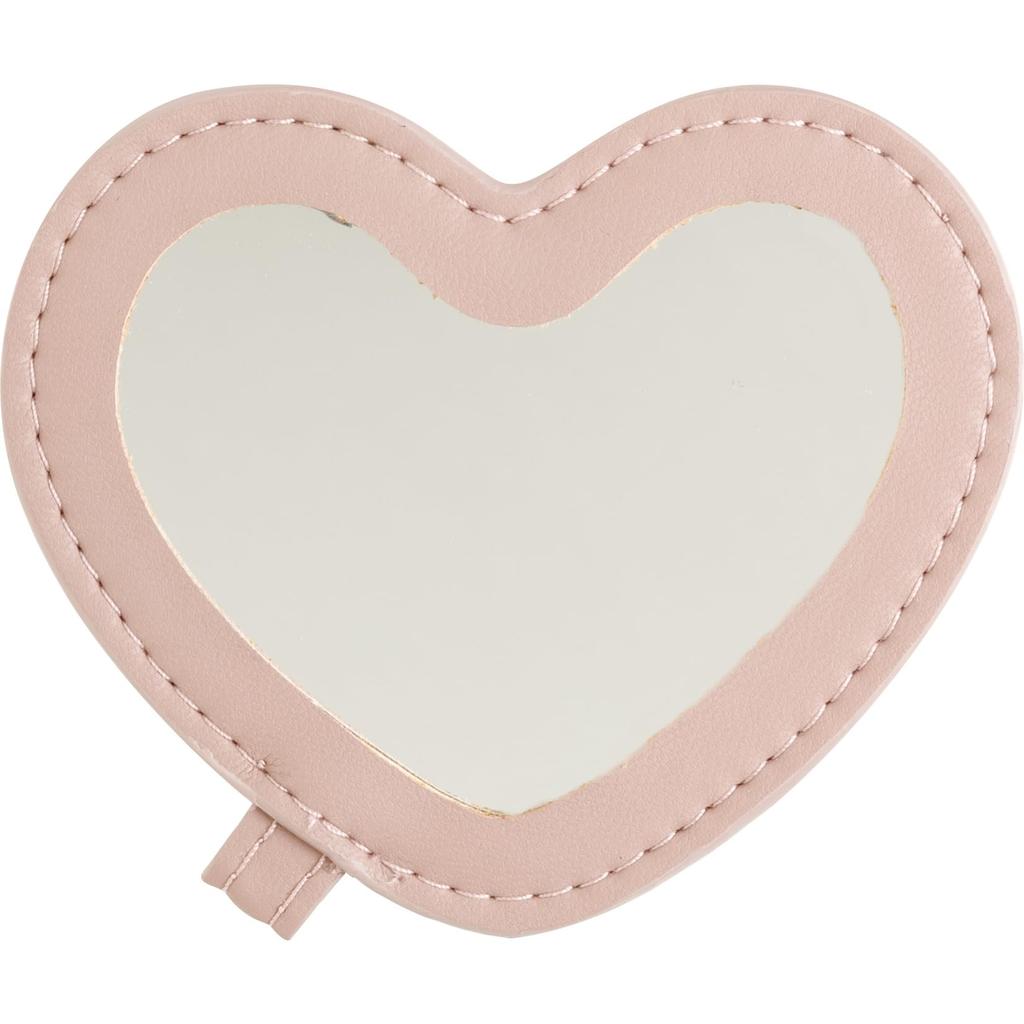 Rilakkuma Heart Mirror Pouch Bruised Pink CA52402 San-X