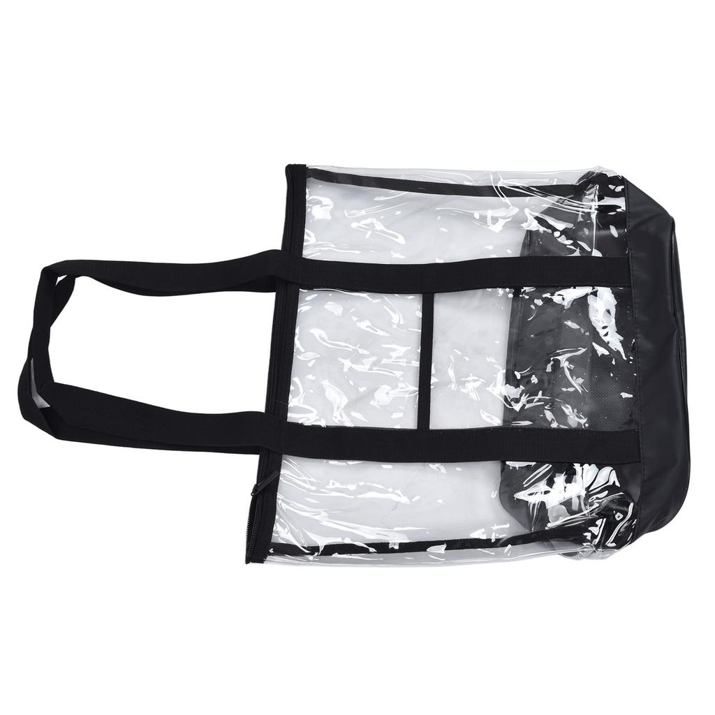 Transparent Beach Bag Waterproof PVC Clear Tote Bag with Zipper Closure for Pool Camping Picnic Gym