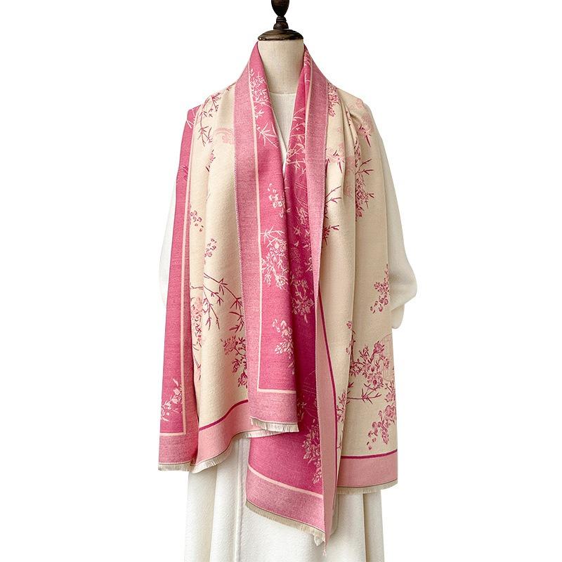 Versatile Elegant Vintage Chinese Style Warm Scarf For Women Winter