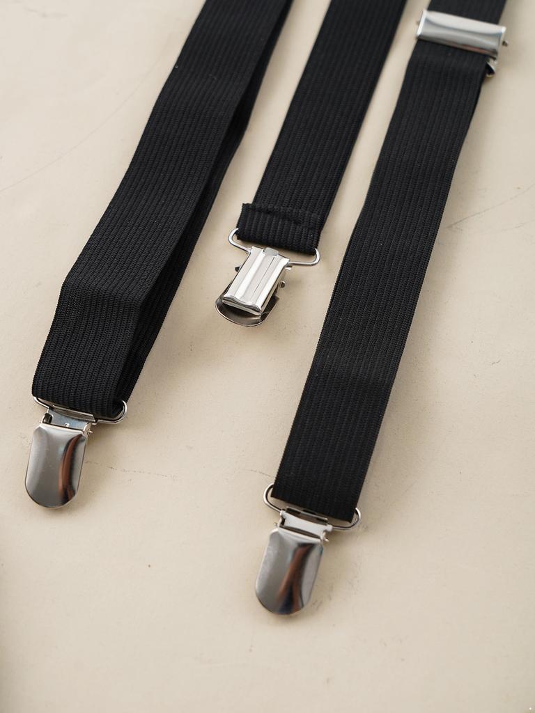 Girls Preppy Style Turndown Collar Bow Top Long or Short Sleeve Button Down with Elastic Waistband Overalls Skirt and Socks Outfit