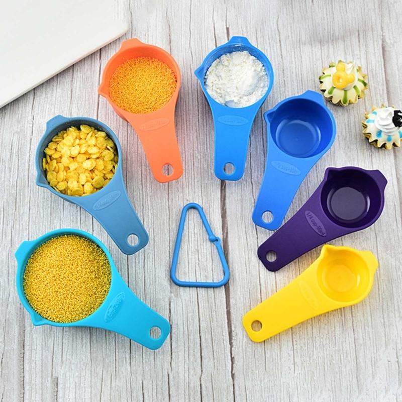 7Pieces Elegant Measuring Cup Measuring Spoons Coffee Measuring Tool Measuring Cups Measuring Utensils for Baking