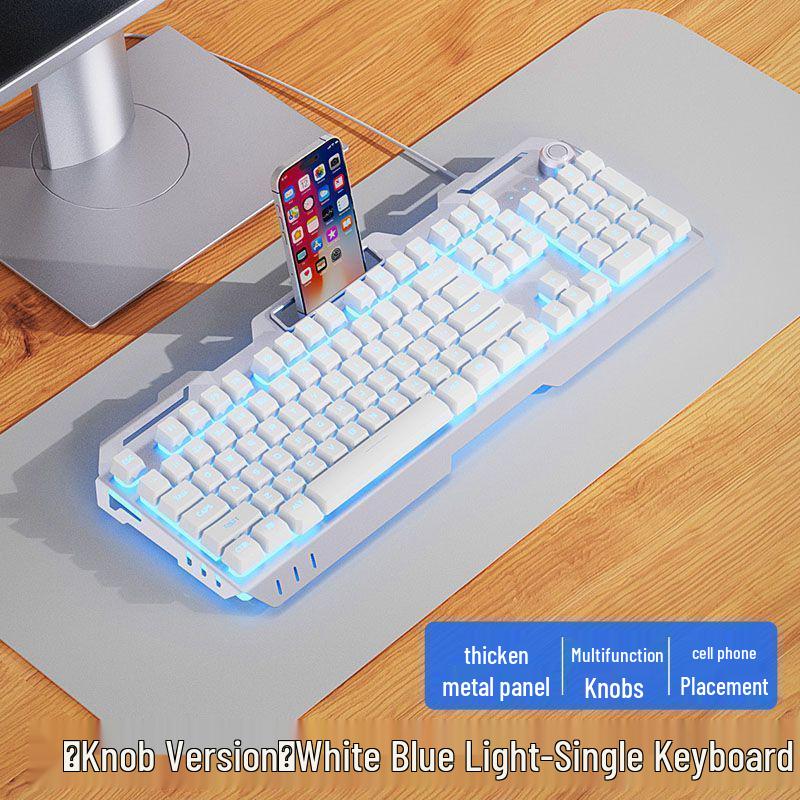 Wired Mechanical Keyboard, Headset & Mouse Set for Gaming and Office Use