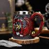 Gem Guardian Dragon Stainless Steel Beer Cup Large Capacity High Value Export Draft Beer Cup Mysterious Gift Cup