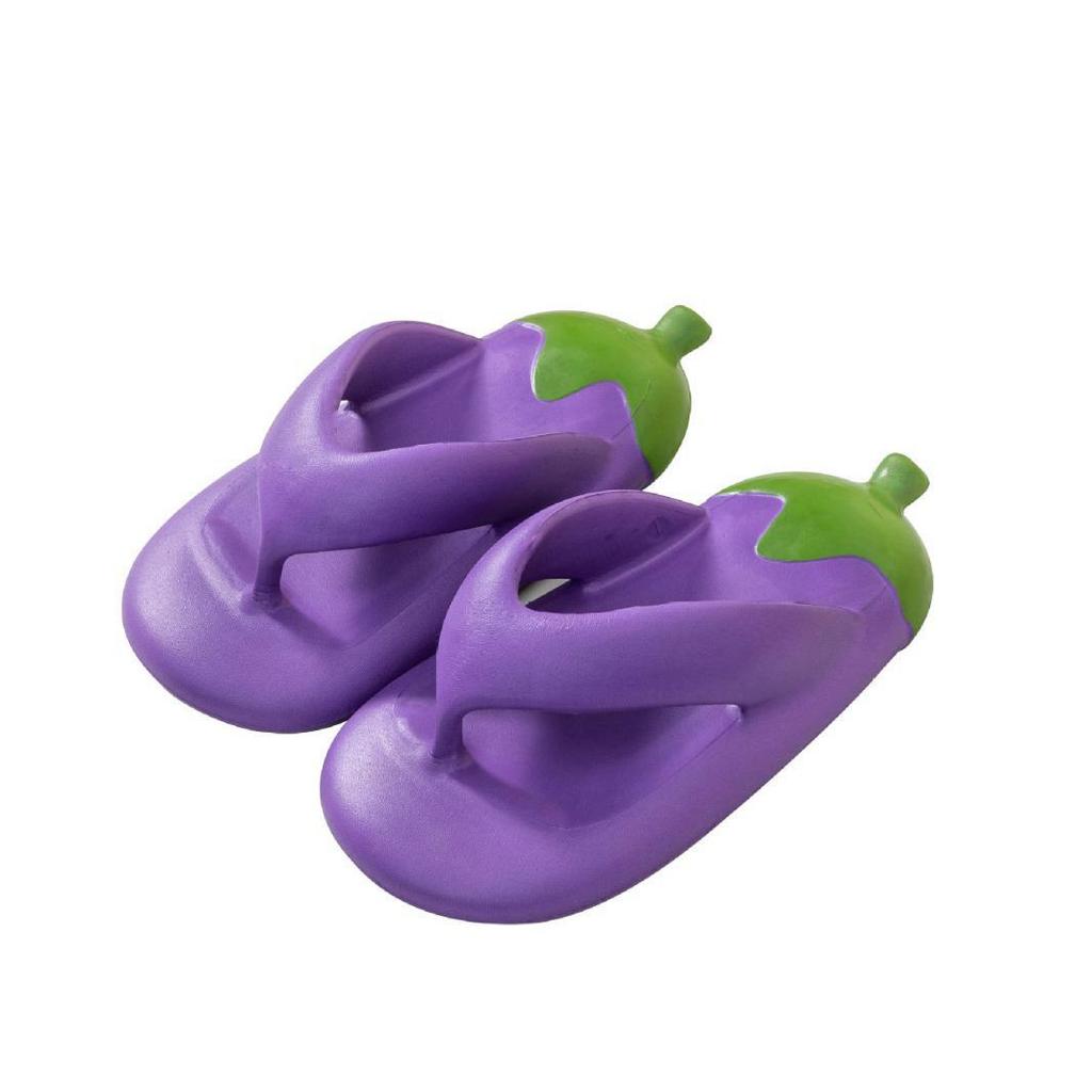 Popolari Infradito Viola Melanzana con Suola Morbida per Ragazze - Carine, Antiscivolo, Scarpe da Spiaggia all'Aperto Genitore-Figlio