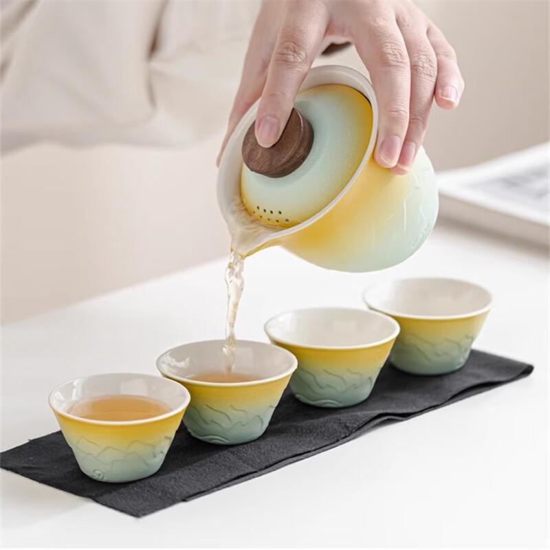 Portable Ceramic Travel Tea Set