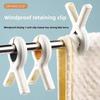Vindtæt Fast Dyne Tørring Multifunktionel Husholdnings Tøj Anti-slip Tørreklips