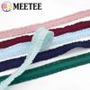 5/10Yards Meetee 12mm Ruffled Elastic Band Colorful Pleated Stretch Lace Trim Headdress Ribbon DIY Garment Sewing Accessories