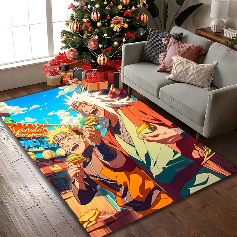 [naruto Printed Carpet] Durable Home and Office Area Rug, Kitchen Farmhouse Decorative Floor Mat