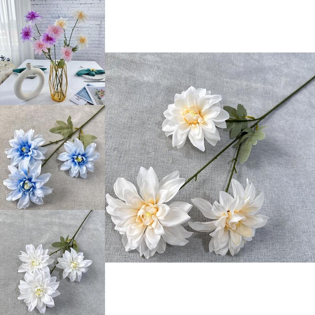 Luxurious Threehead Hydrangea Artificial Plant For Interior Design With Vibrant Colors Suitable For Wedding And Photography Use