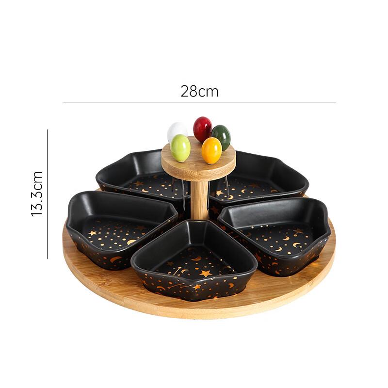 Керамический набор блюд для закусок и конфет «Цветок сливы»