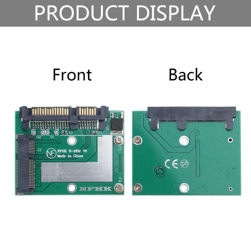 Laptops Mini PCIE SSD Expansion Card mSATA SSD To 2.5in SATA3 Conversion Adapter 6Gbps Fast Transfer