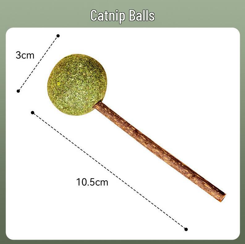Self-Adhesive Rotating Catnip Lickable Toy Ball for Boredom Relief and Self-Play