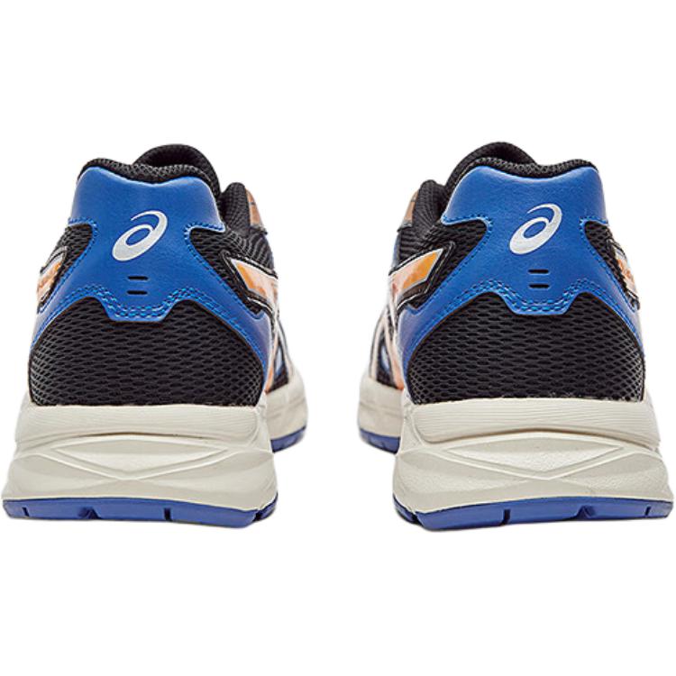 Asics Gel-Contana GS Synthetic Leather Fabric Comfortable Versatile Low-Top Running Shoes Unisex sneaker Black Blue 1014A371-002