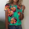 New Cute Animal T-Shirts Worm 3D Print Summer Women O-Neck Short Sleeve T Shirt Harajuku Tops Oversized Y2k Tees Female Clothing