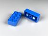 MOC Bricks Fridge Refrigerator Magnetic Brick 2x4 1x2-2x2 Sticker Educational Building Blocks Toys For Children Xmas Gifts