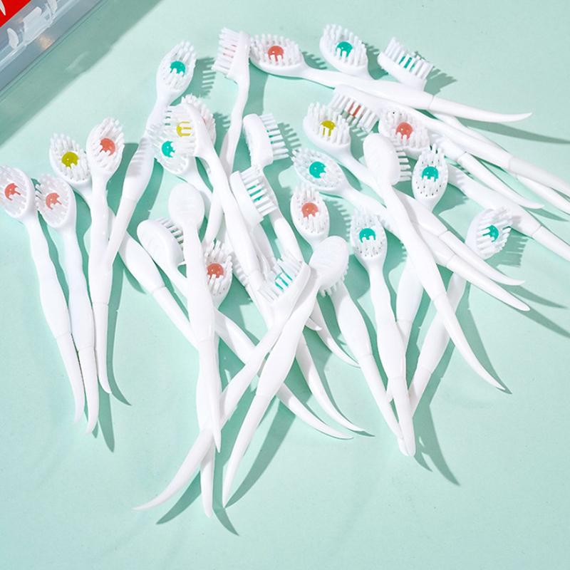 Mint Peach Flavored Bead Toothbrush Deeply Cleanses The Mouth Portable Mini Brush Suitable For Convenient Travel And Travel