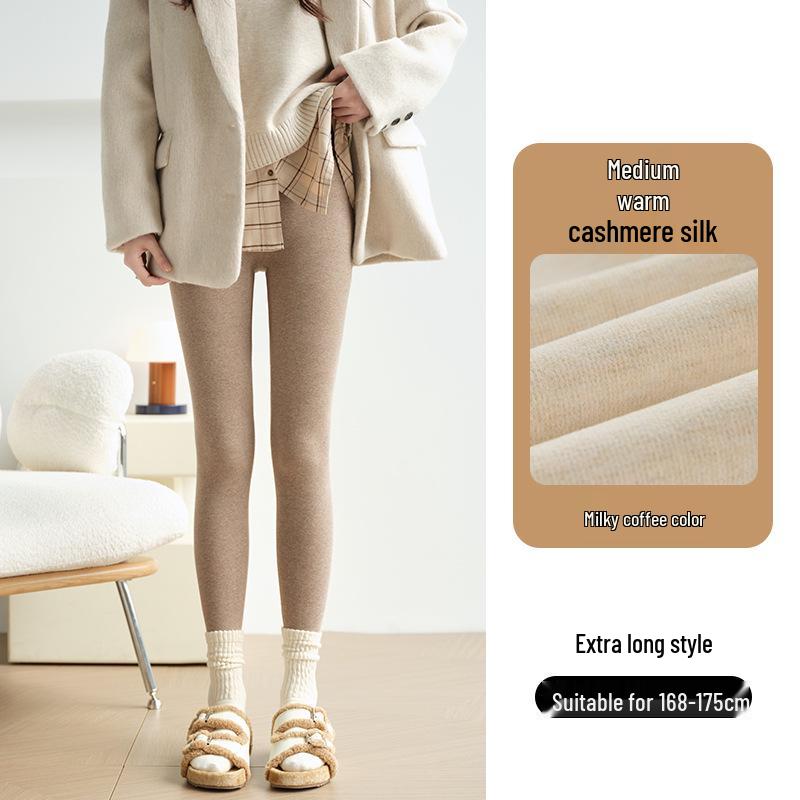 Women's Thermal High Waist Ribbed Tummy Control Slimming Base Layer Pants with Velvet, Winter 2025.