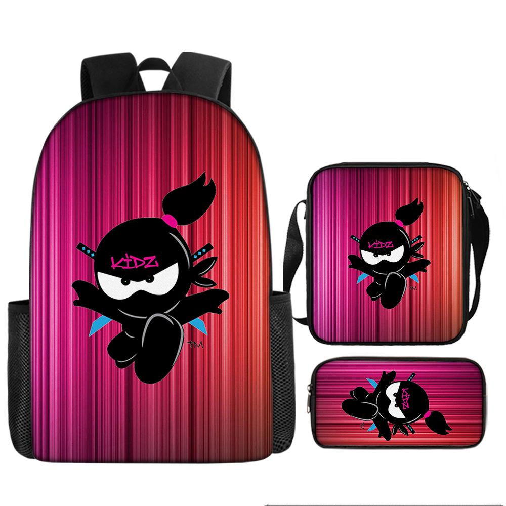 Backpack NINJA KIDZ Pencil Bag Shoulder Bag Backpack Large Capacity Travel Bag Best Gift for Boys and Girls