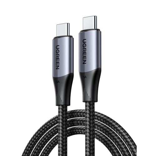 

Кабель UGREEN USB C 240 Вт/5 А, кабель типа C, совместимый с Thunderbolt 3/USB 3.2 Gen 2 [видеовыход 4K / 60 Гц], скорость передачи данных 10 Гбит/с.Видеовыход кабеля типа C