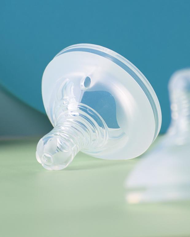Baby Silicone Nipple, Suitable For Infants Aged 4-6 Months
