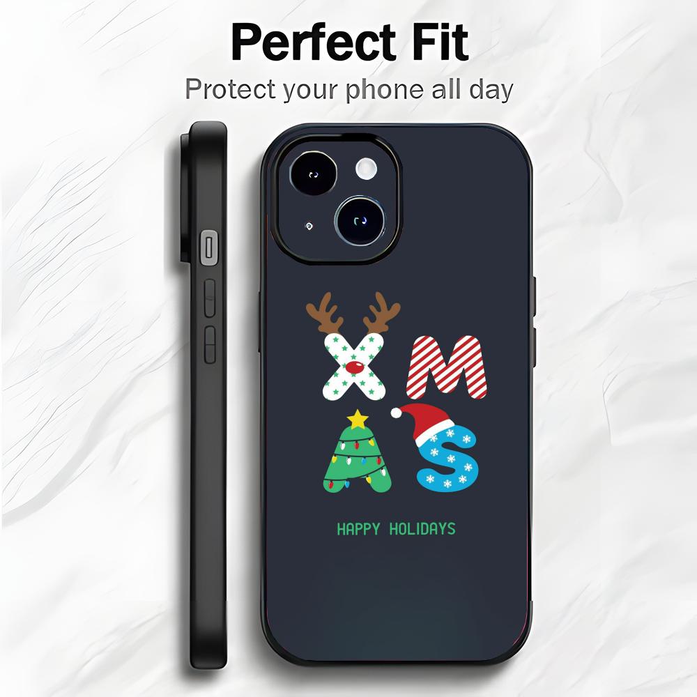 

Santa Claus Elk Deer Christmas Tree Clear Phone Case Phone Case Soft Packaging Lightweight For iPhone17 16 15 14 13ProMax iphone12promax